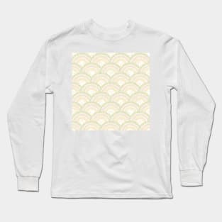 Scale pattern,pastel rainbow yellow floral Long Sleeve T-Shirt